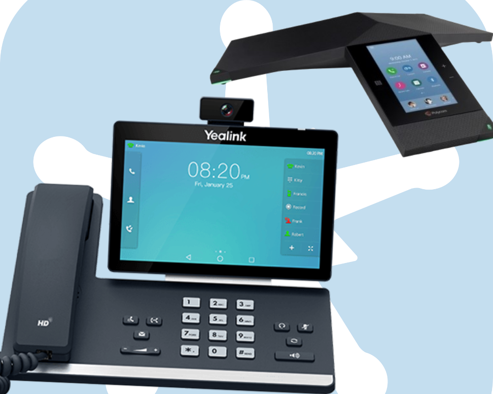 robust phone devices for hosted pbx - polycom devices