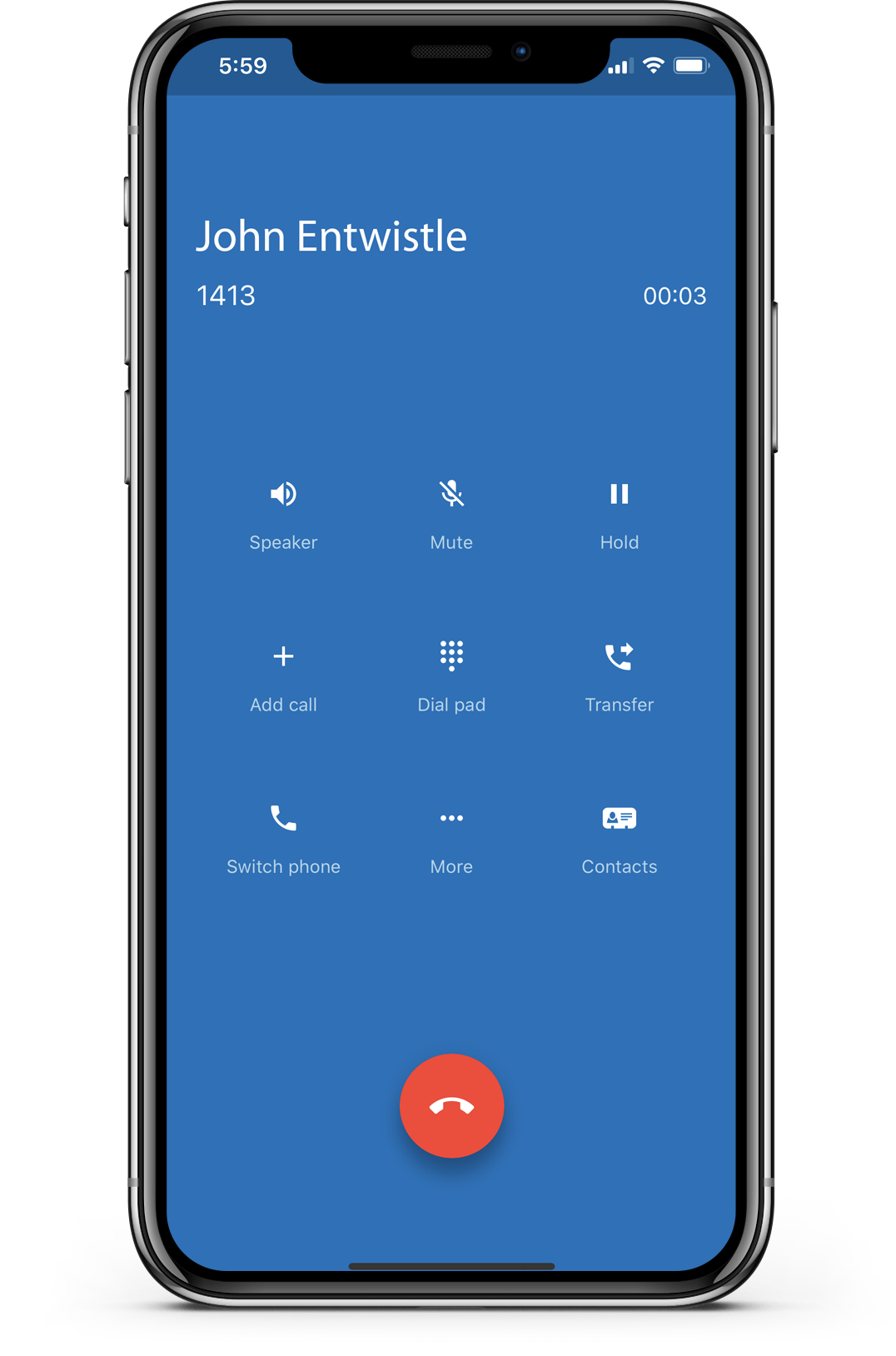 Tierzero App displaying calling screen